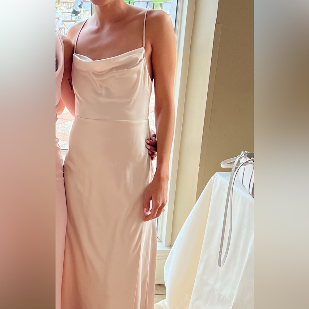 Fame and Partners Strappy Draped Gown
